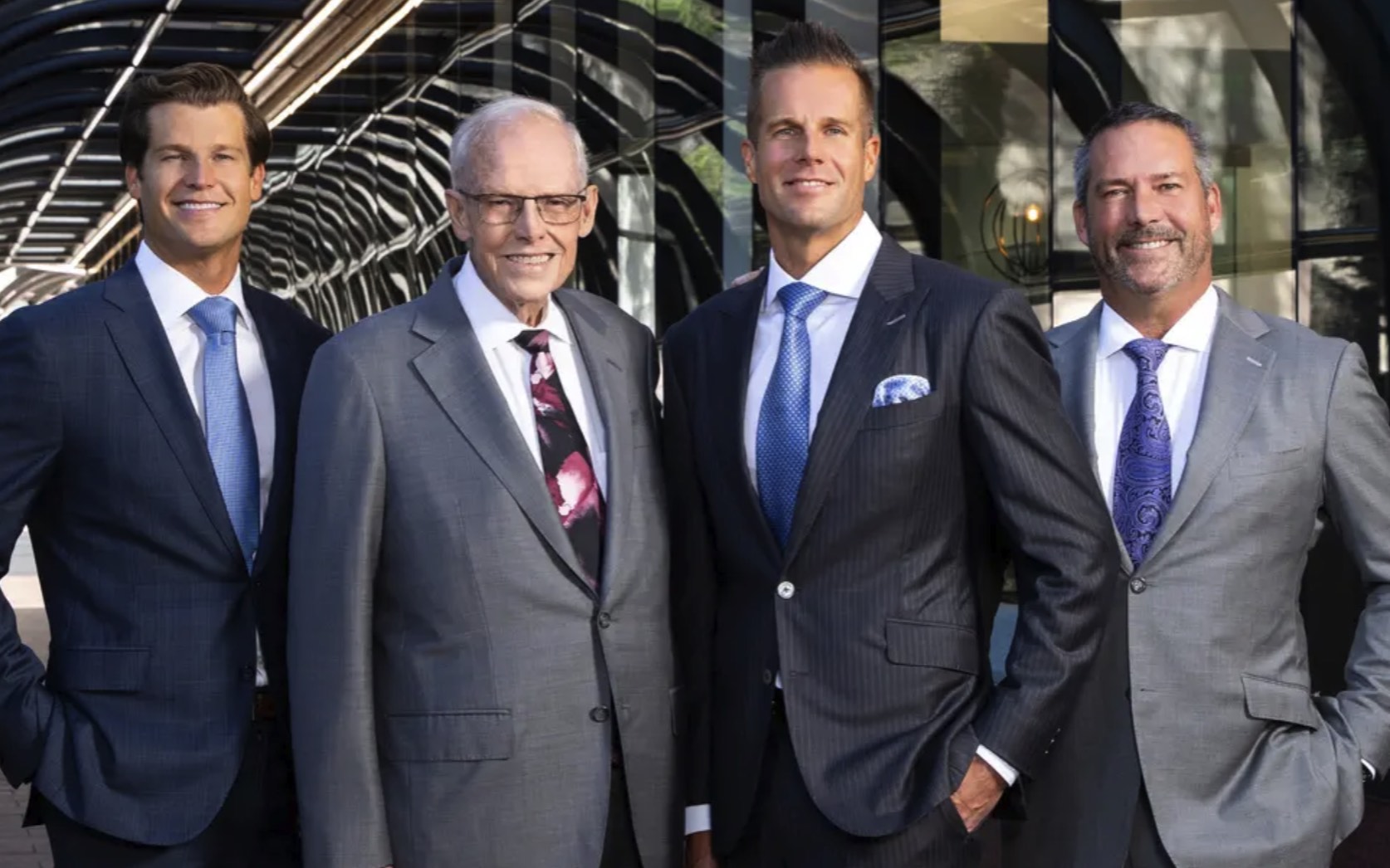 The attorneys of Easton & Easton outside the firm's office
